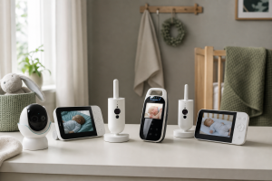 Flera babymonitor jämförs i vårt test